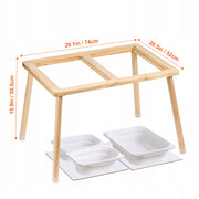 VEVOR PREMIUM SENSORY TABLE FOR TODDLERS WITH 3 FOLDABLE BINS