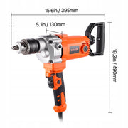 VEVOR 15-89 MM 1200W ELECTRIC DRILL WITH MIXER ADJUSTMENT
