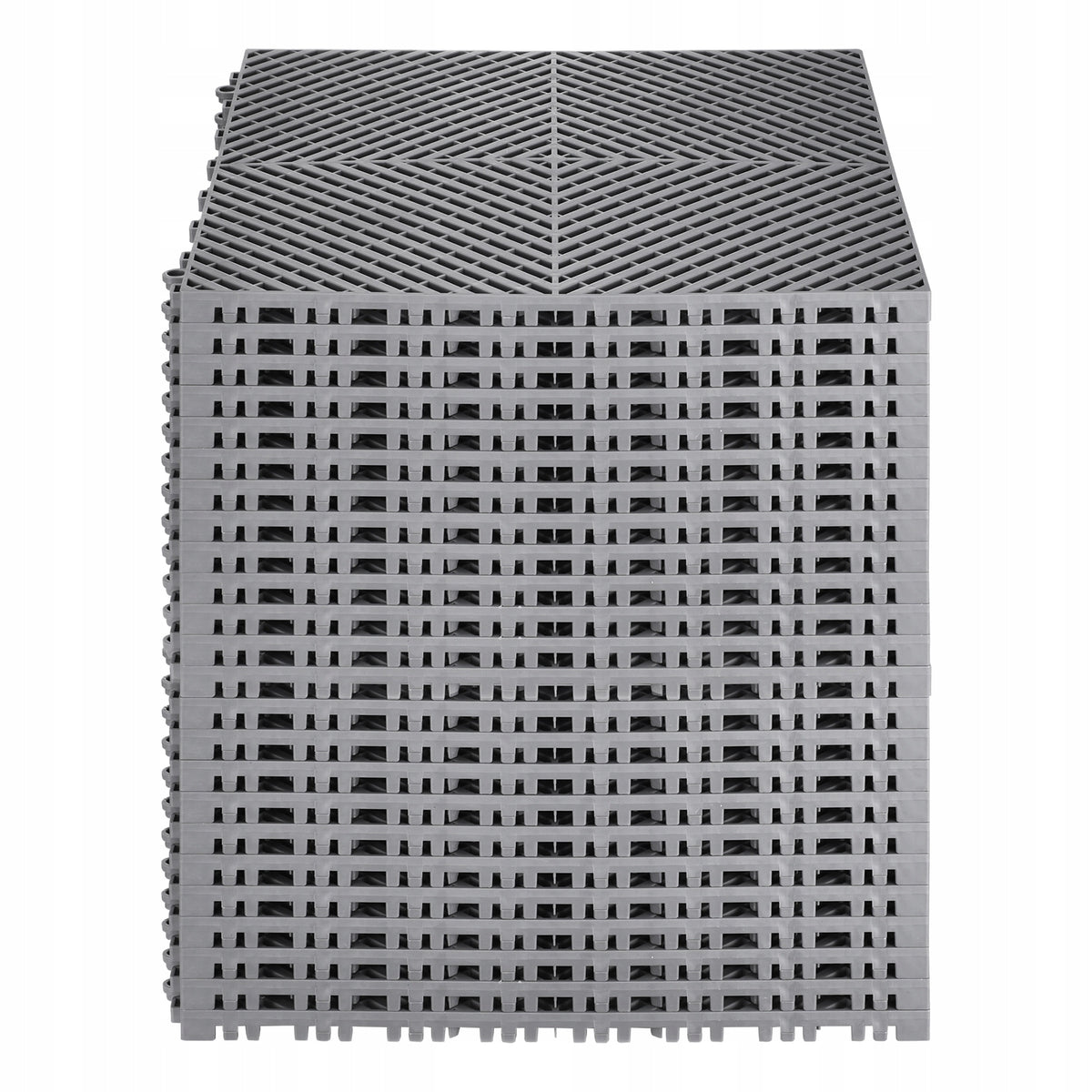 VEVOR MODULAR DRAINAGE MAT 24 PCS 15.7X15.7 INCH PP NON-SLIP