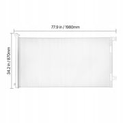 VEVOR EXPANDABLE BABY AND PET GATE EXTENDING UP TO 185 CM STRONG WHITE