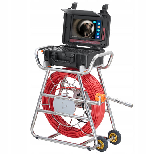 PROFESSIONAL PIPE INSPECTION CAMERA VEVOR 328FT 10.1 QUOT TOUCH SCREEN