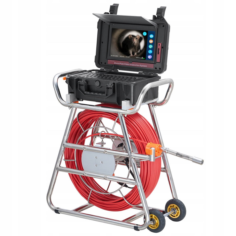 PROFESSIONAL PIPE INSPECTION CAMERA VEVOR 328FT 10.1 QUOT TOUCH SCREEN
