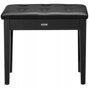 VEVOR PIANO STOOL WITH STORAGE ADJUSTABLE BENCH STRONG 560X350X485MM
