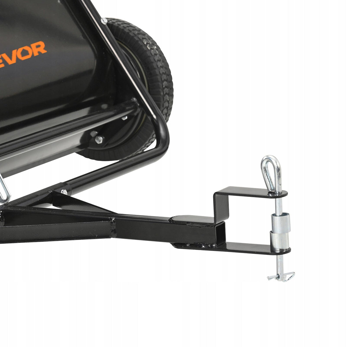VEVOR LAWN SWEEPER 111.8 CM POWERFUL BRUSH LEAF COLLECTOR 700L