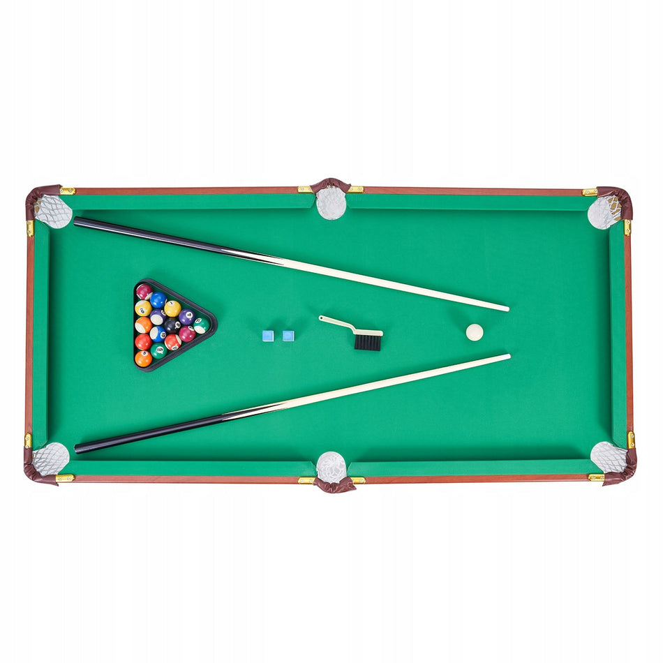 VEVOR FOLDING POOL TABLE 140 CM PORTABLE COMPLETE PREMIUM SET