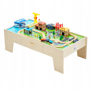 VEVOR WOODEN PLAY TABLE 62 PIECES STRONG STURDY SET FOR CHILDREN