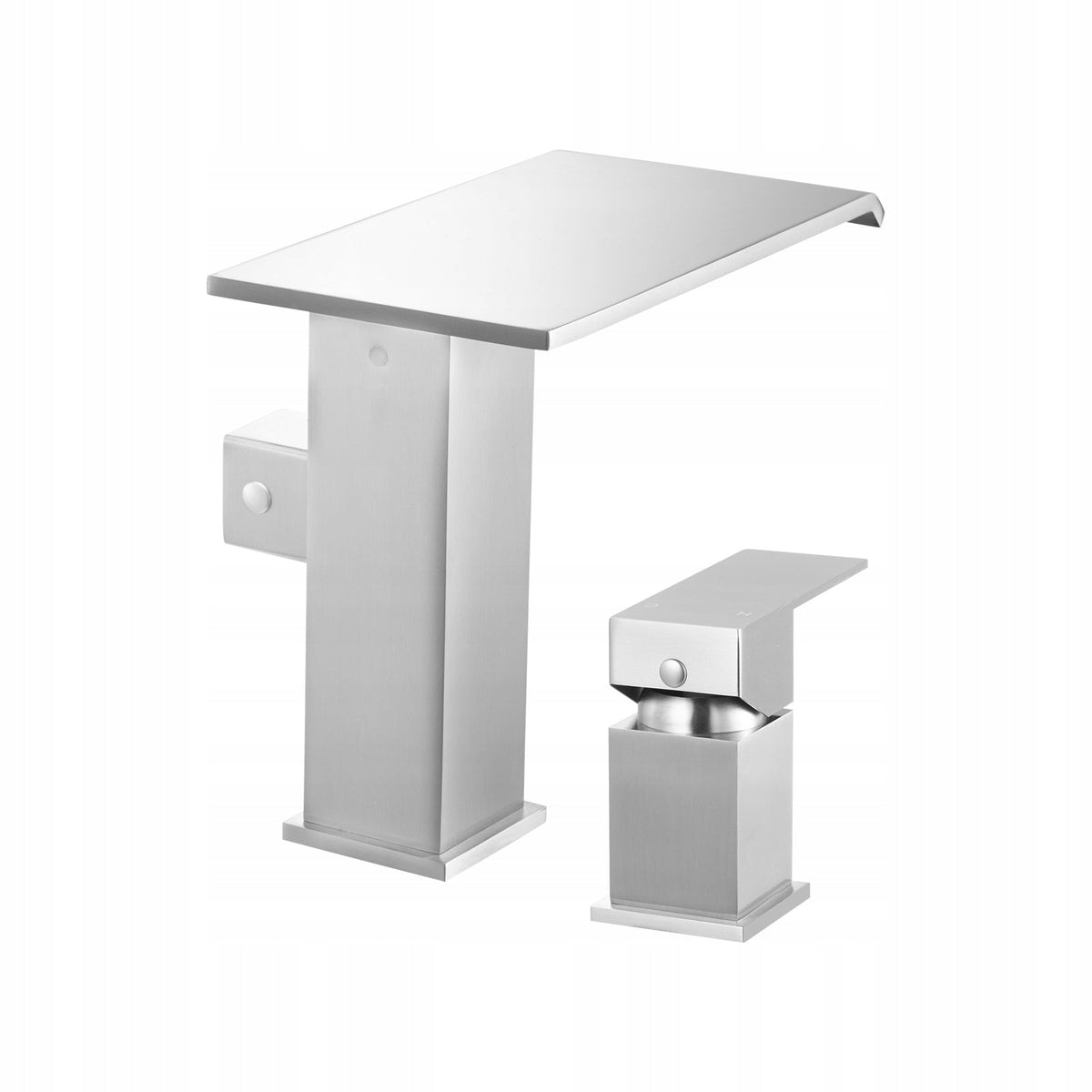 VEVOR ROMAN TUB FAUCET 3-HOLE WITH HAND SHOWER BRUSHED STAINLESS