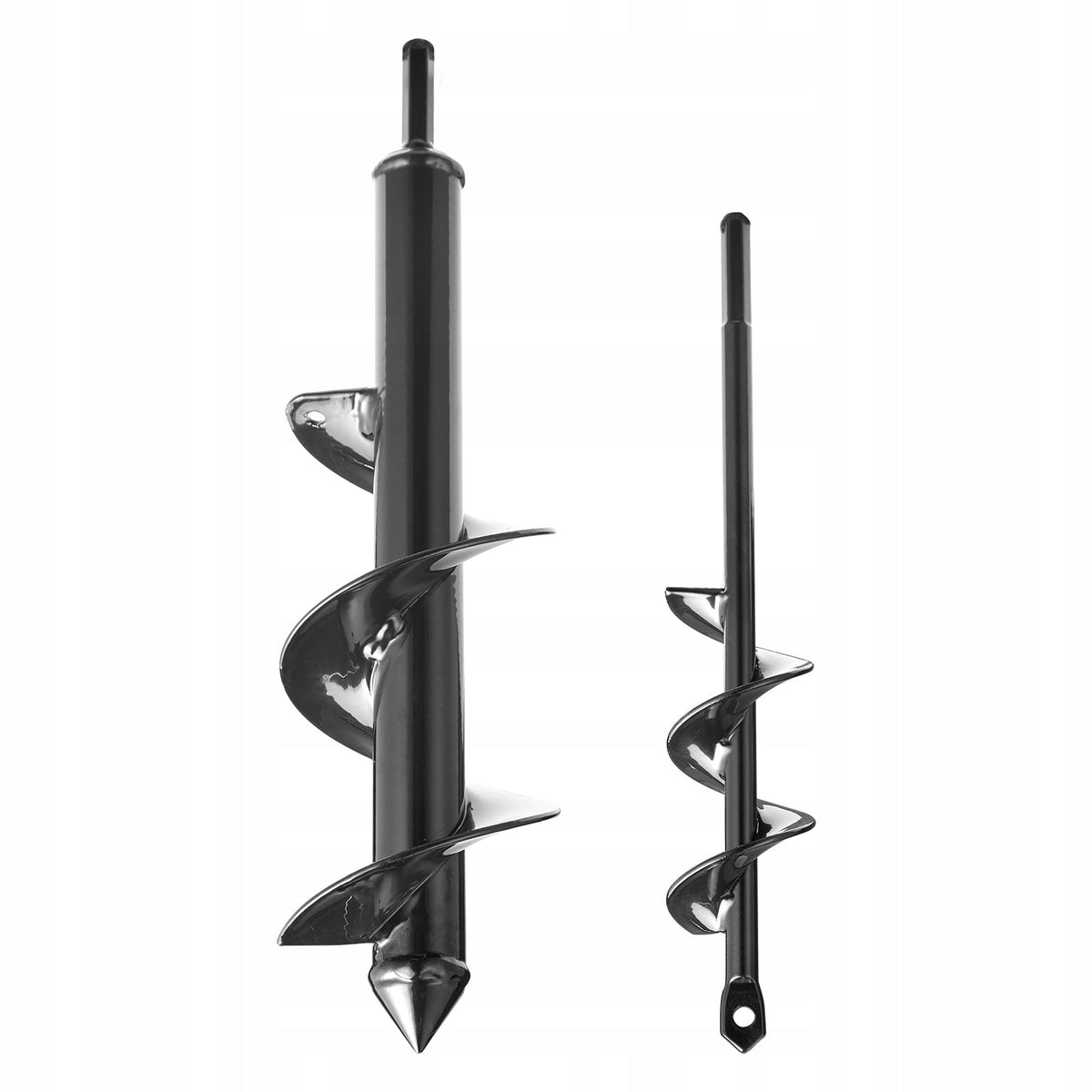 VEVOR EARTH AUGER DRILL BIT SET 2 PCS 8X30CM AND 4X22CM SOLID