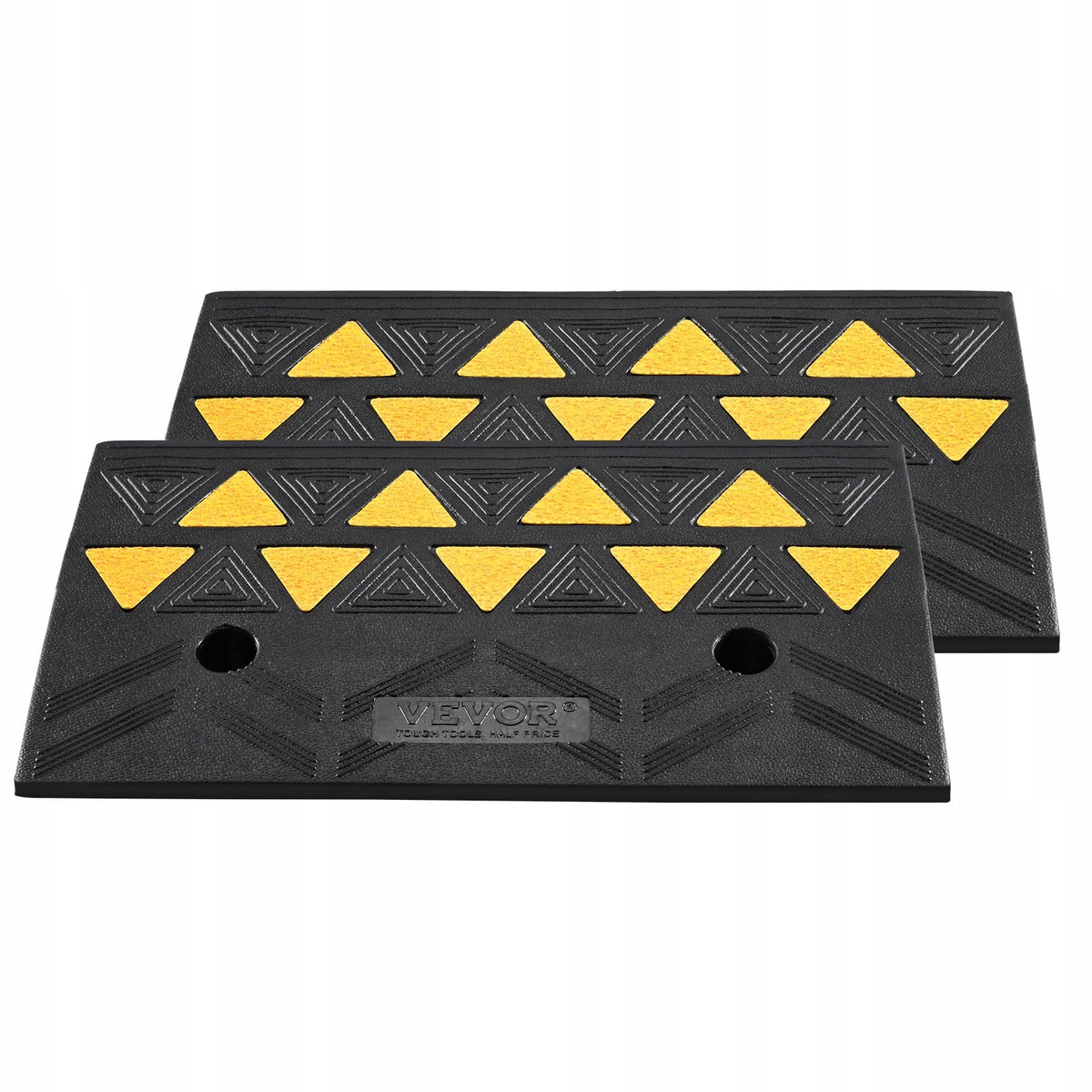 VEVOR THRESHOLD RAMP 2X RUBBER HEAVY DUTY 15 TON CAPACITY CURB RAMP