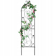 VEVOR 38X152 CM SOLID METAL TRELLIS FOR CLIMBING PLANTS BLACK PREMIUM
