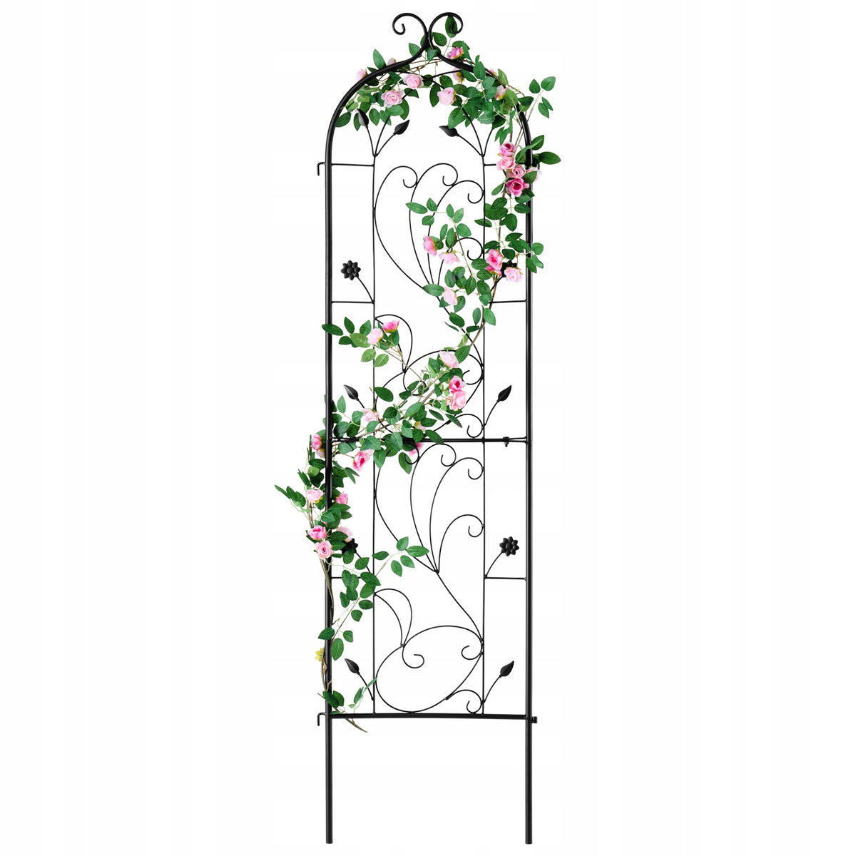 VEVOR 38X152 CM SOLID METAL TRELLIS FOR CLIMBING PLANTS BLACK PREMIUM