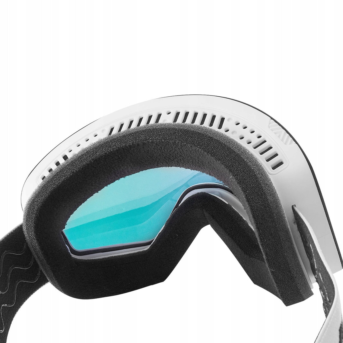 FRAMELESS SKI GOGGLES VEVOR CYLINDRICAL MAGNETIC PINK LENSES