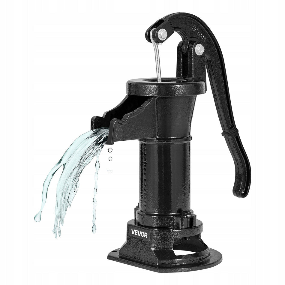 VEVOR CAST IRON HAND PUMP ANTIQUE 7.6 M LIFT HEIGHT SOLID
