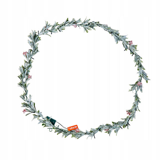 VEVOR CHRISTMAS GARLAND 2.7M GREEN PINE LED WATERPROOF REALISTIC
