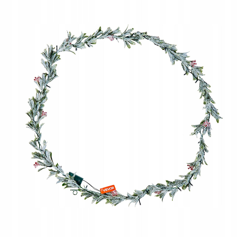 VEVOR CHRISTMAS GARLAND 2.7M GREEN PINE LED WATERPROOF REALISTIC
