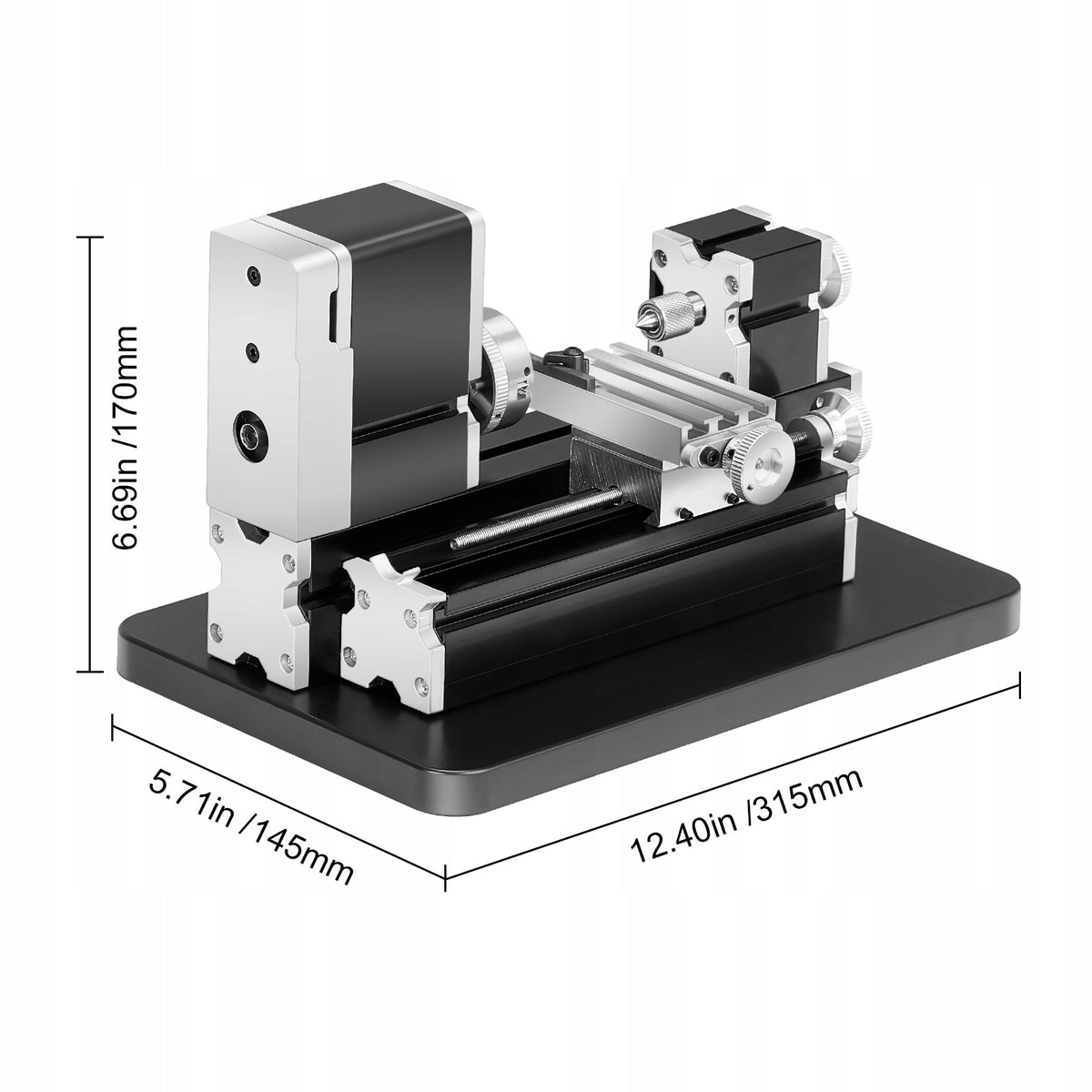 VEVOR MINI METAL LATHE 70X130 MM 20000 RPM 36W ROBUST PRECISE