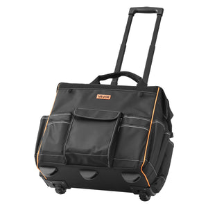 VEVOR ROLLING TOOL BAG 50 KG 25 POCKETS ALUMINUM HANDLE