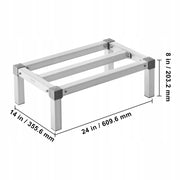VEVOR ALUMINIUM SHELVING UNIT 24X14 INCHES HEAVY-DUTY COMMERCIAL SHELF