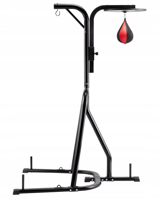 VEVOR 2-IN-1 PUNCHING BAG STAND ADJUSTABLE HEAVY DUTY STEEL 140LBS