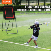 VEVOR FOLDABLE LACROSSE TRAMPOLINE AND TRAINING NET ADJUSTABLE ANGLE