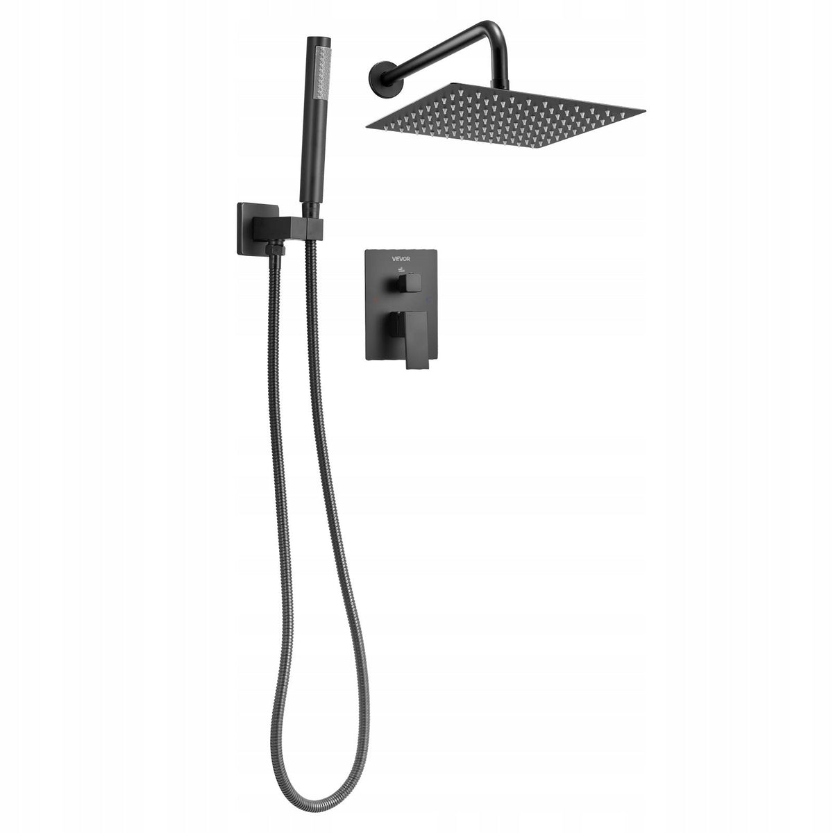 VEVOR PROFESSIONAL SHOWER FAUCET WITH 10 INCH SQUARE RAIN SHOWER HEAD