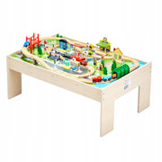 VEVOR WOODEN PLAY TABLE 84 PIECES FOLDABLE BIN STURDY