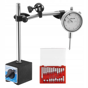 VEVOR DIAL GAUGE WITH DUAL STAND HIGH PRECISION 0.03MM RANGE 25.4MM