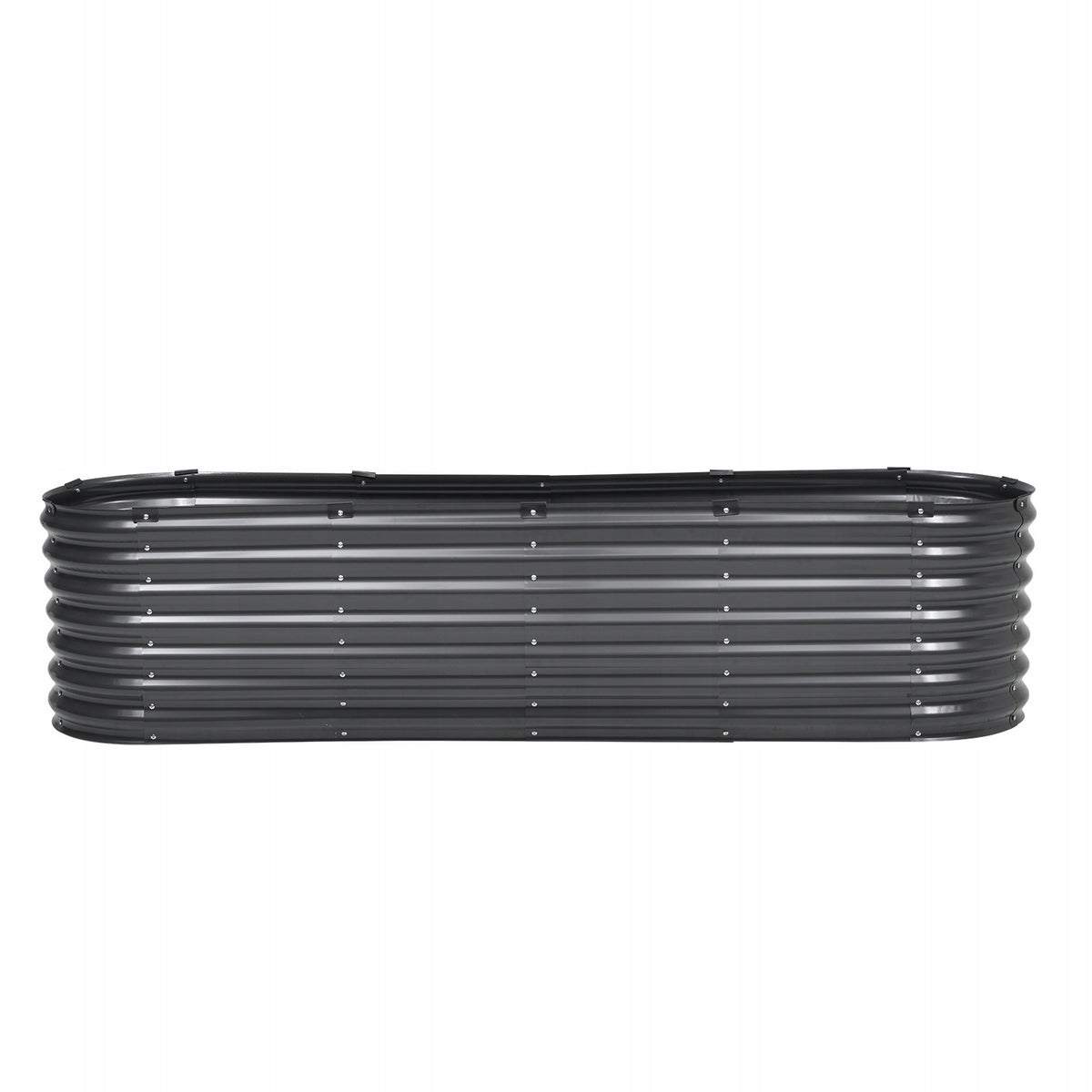 VEVOR 240X60X56 CM GALVANIZED METAL RAISED GARDEN BED PLANTER