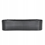 VEVOR 240X60X56 CM GALVANIZED METAL RAISED GARDEN BED PLANTER