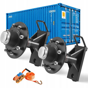 VEVOR SOLID TRANSPORT CONTAINER CASTER WHEEL KIT 8 HOLES HEAVY DUTY