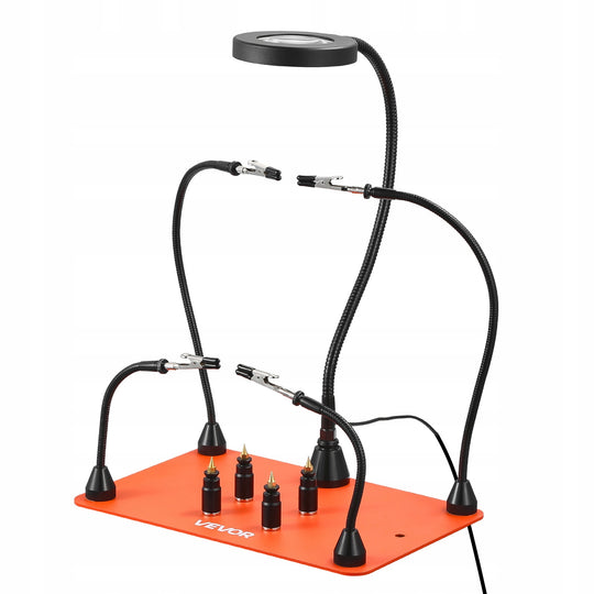 VEVOR PROFESSIONAL MAGNETIC SOLDERING STATION 3X LED 4 ARMS 310MM