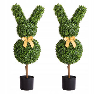 VEVOR ARTIFICIAL TOPIARY RABBIT 2 PCS 914MM STRONG WEATHER-RESISTANT