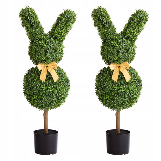 VEVOR ARTIFICIAL TOPIARY RABBIT 2 PCS 914MM STRONG WEATHER-RESISTANT