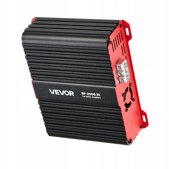 VEVOR MONOBLOCK CAR AMPLIFIER 2000W RMS 1 2 4 OHM CLASS D REMOTE