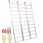 VEVOR ALUMINUM RAMPS TRIPLE FOLDING RAMP 1500LBS WITH STRAPS