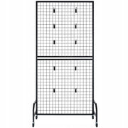 PREMIUM VEVOR GRID WALL PANELS 2 PCS 898X1798MM STAND WITH WHEELS