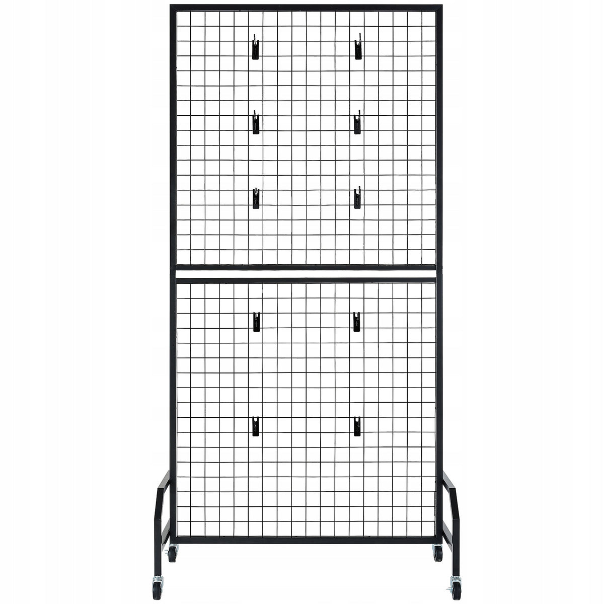 PREMIUM VEVOR GRID WALL PANELS 2 PCS 898X1798MM STAND WITH WHEELS