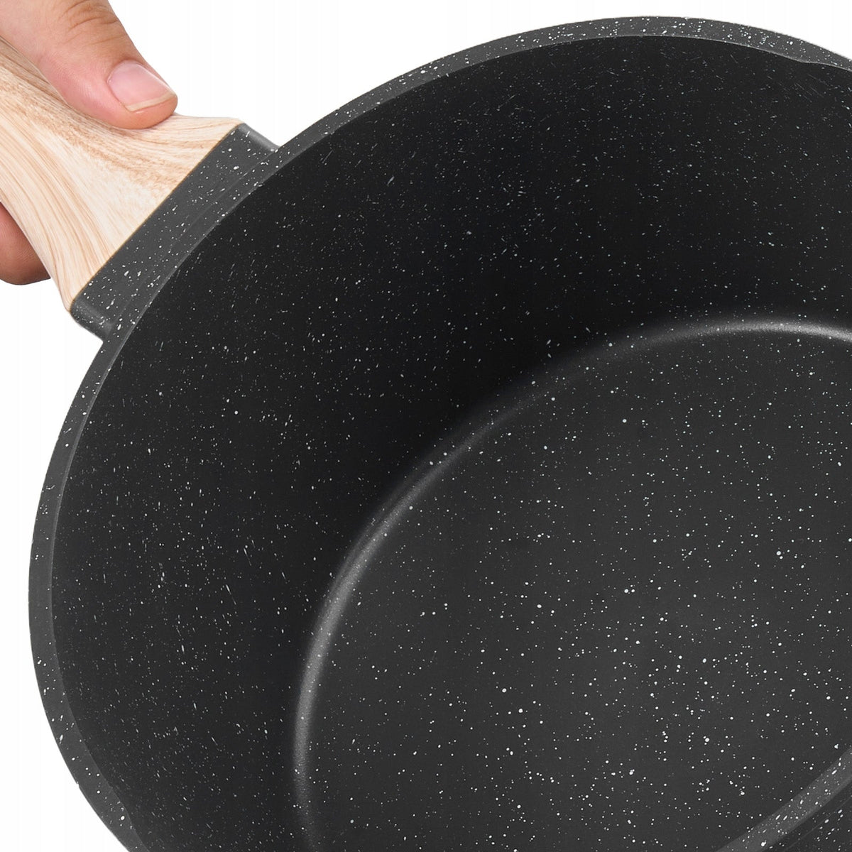 VEVOR 2.37L NON-STICK SAUCEPAN WITH GLASS LID