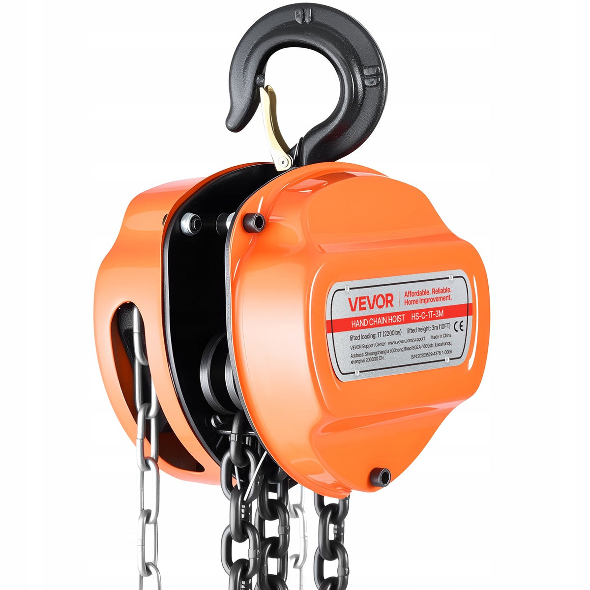 VEVOR 1T CHAIN HOIST MANUAL STRONG 3M LIFTING DURABLE