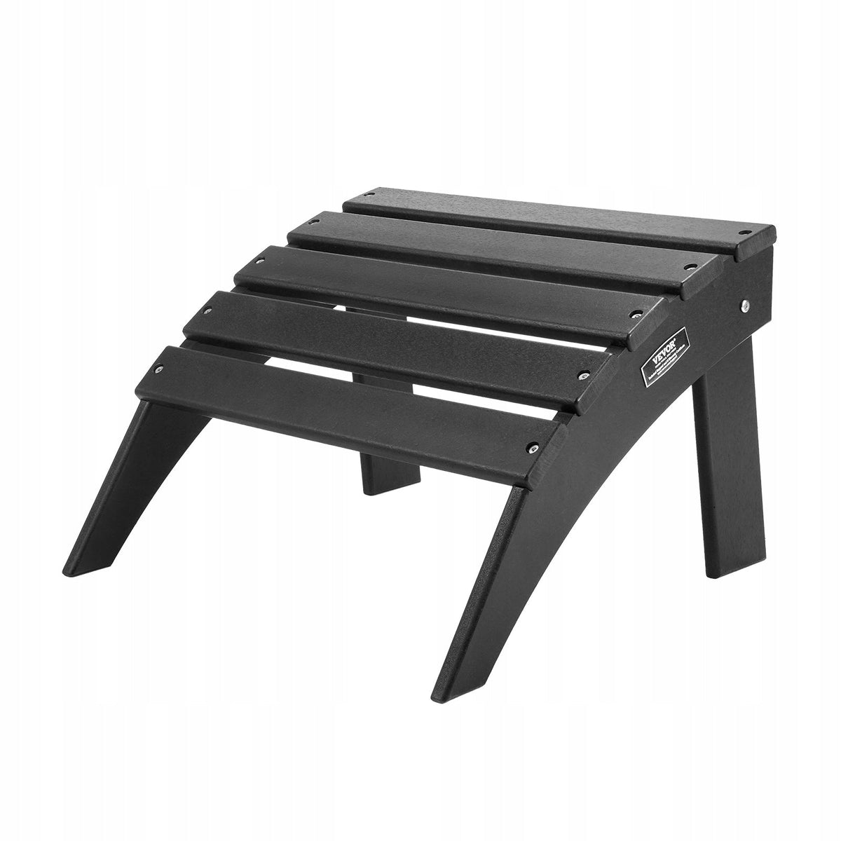VEVOR ADIRONDACK CHAIR FOLDING FOOTREST HDPE 475X500X330MM BLACK