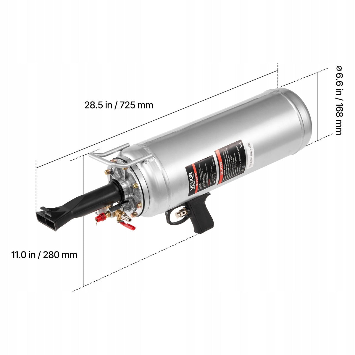 VEVOR TIRE SANDBLASTER 10 L PORTABLE MANUAL TIRE PUMP STRONG SOLID