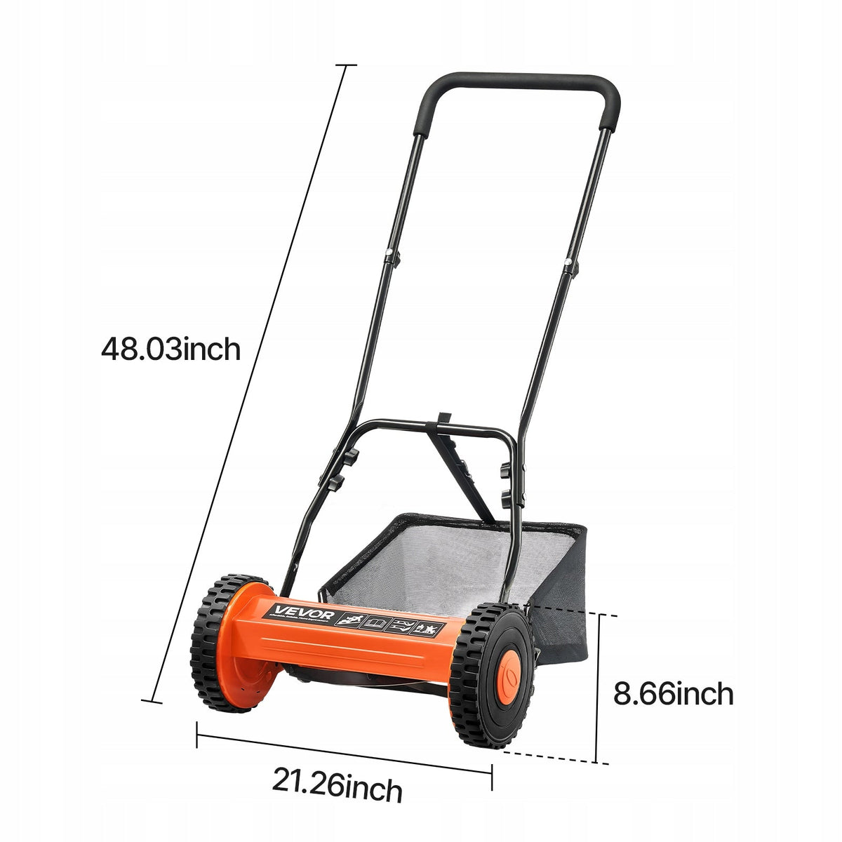 PROFESSIONAL VEVOR 400MM 5-BLADE CYLINDER MOWER ADJUSTABLE HEIGHT