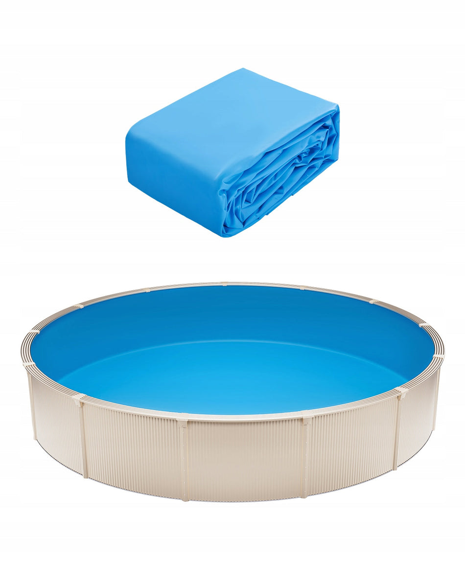 ROUND SWIMMING POOL LINER VEVOR 350X120CM PREMIUM VINYL RESISTANT
