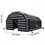 VEVOR INFLATABLE PARTY TENT 9X6X4M BLACK 1100W LARGE AND DURABLE