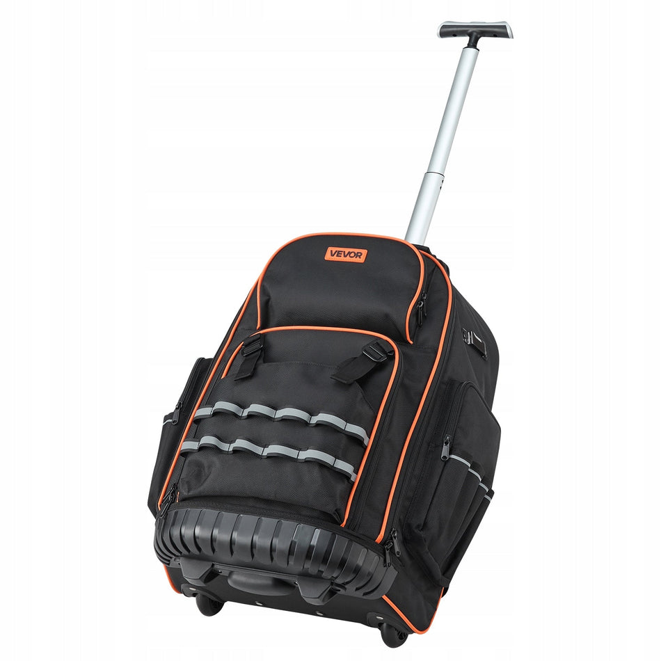 VEVOR WHEELED TOOL BACKPACK 72 POCKETS 50 KG LOAD CAPACITY ROBUST