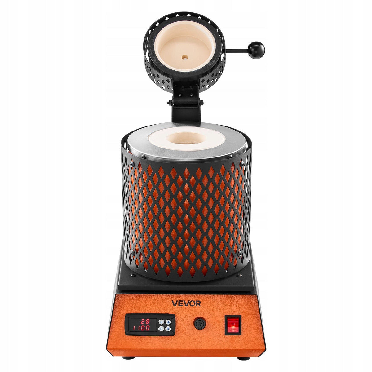 VEVOR 1350W Digital Electric Gold Melting Furnace with Ceramic Crucible