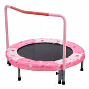 VEVOR 91.44 CM FOLDABLE KIDS TRAMPOLINE WITH HANDLE, RED - BEST