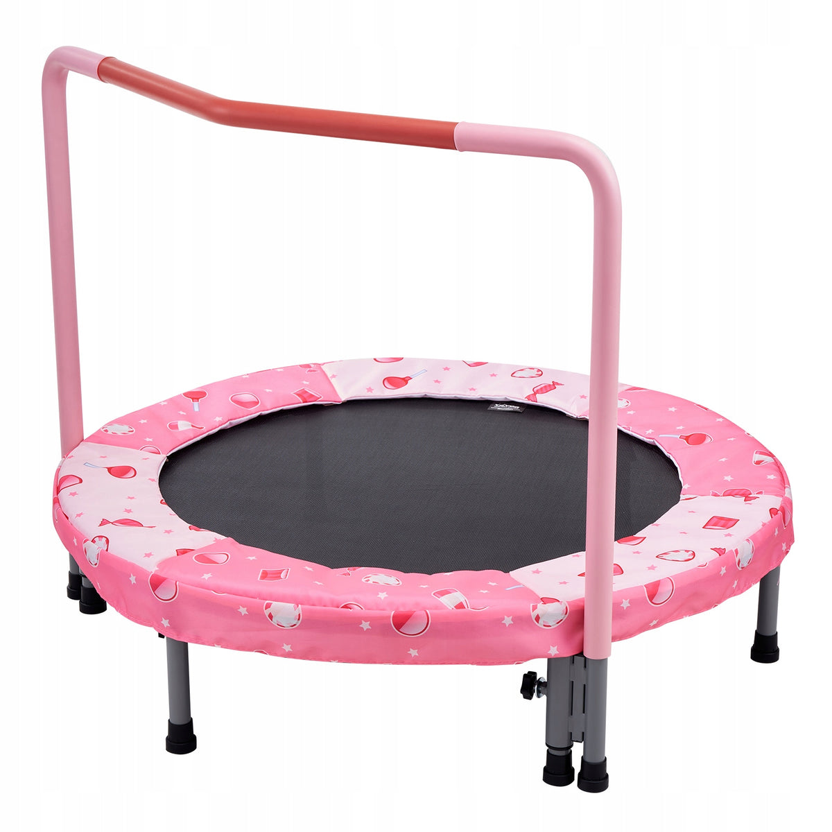 VEVOR 91.44 CM FOLDABLE KIDS TRAMPOLINE WITH HANDLE, RED - BEST