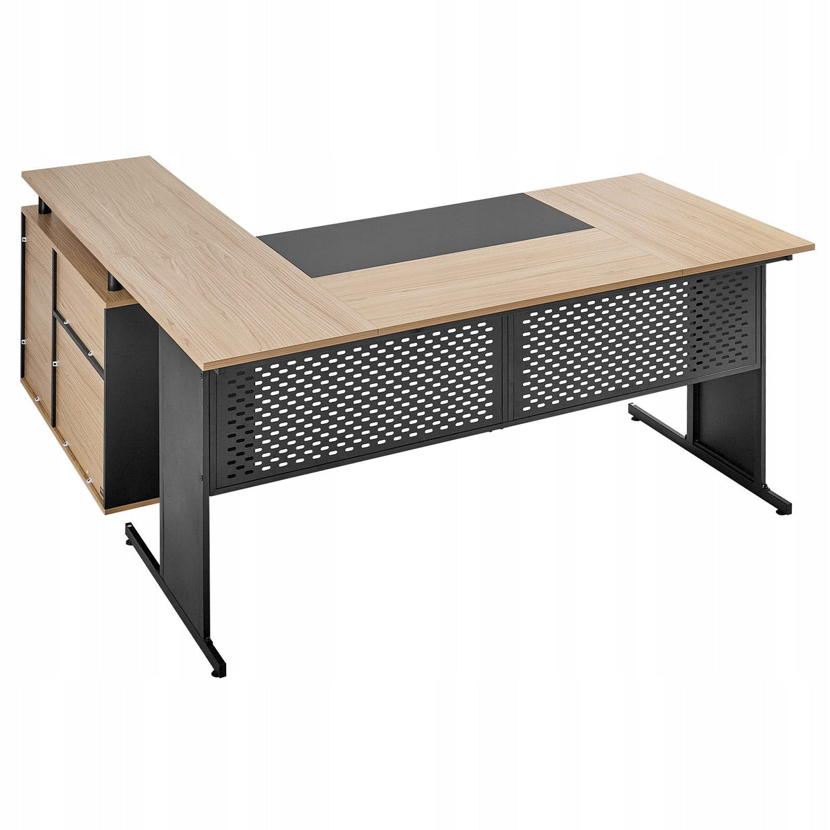 OFFICE DESK VEVOR L SHAPED LARGE DRAWERS STURDY MODERN