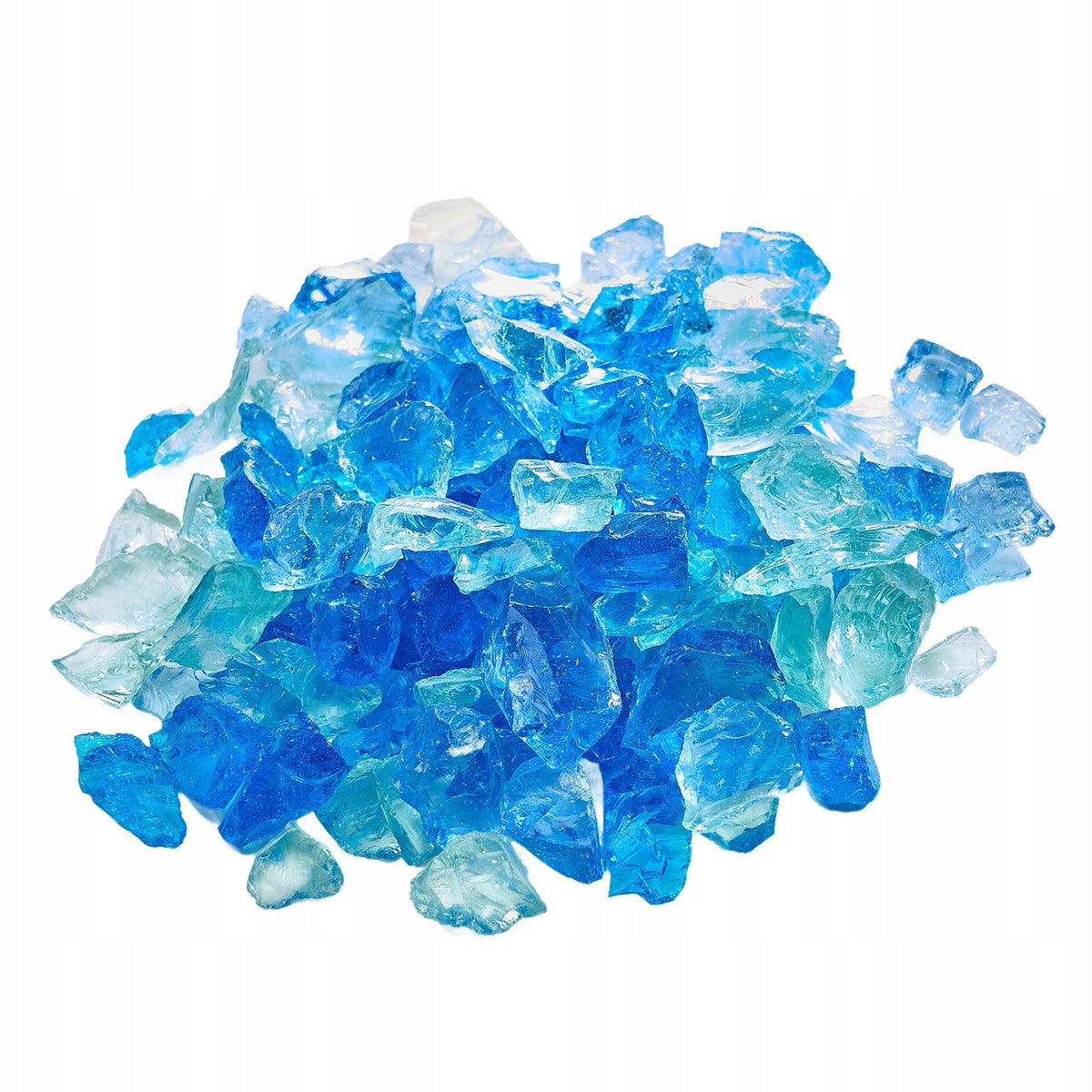 VEVOR FIREPROOF GLASS 4.5KG FIREPLACE GLASS STONES SEA BLUE